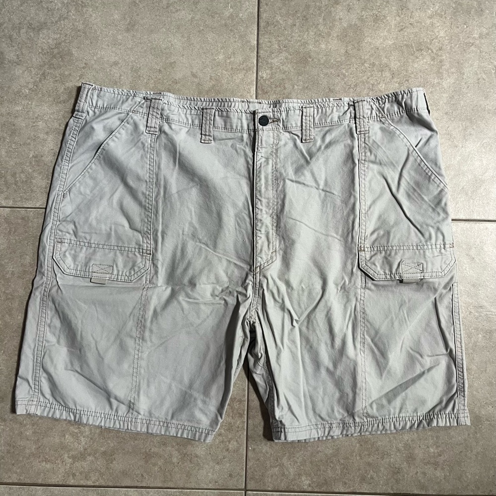 Wrangler Cargo Shorts Outdoor Beige Cream Utility Pockets Size 48
